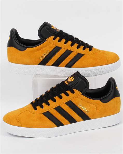 adidas gazelle schwarz gold braune soole|adidas gazelle schuhe.